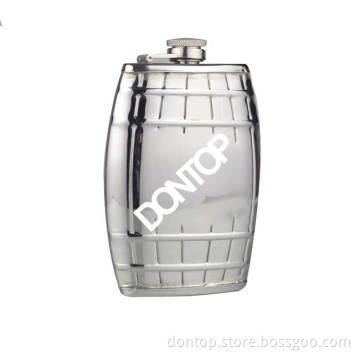 New Arrival Unique Liquor Wine Pot/ Barrel Hip Flask (HB0711)